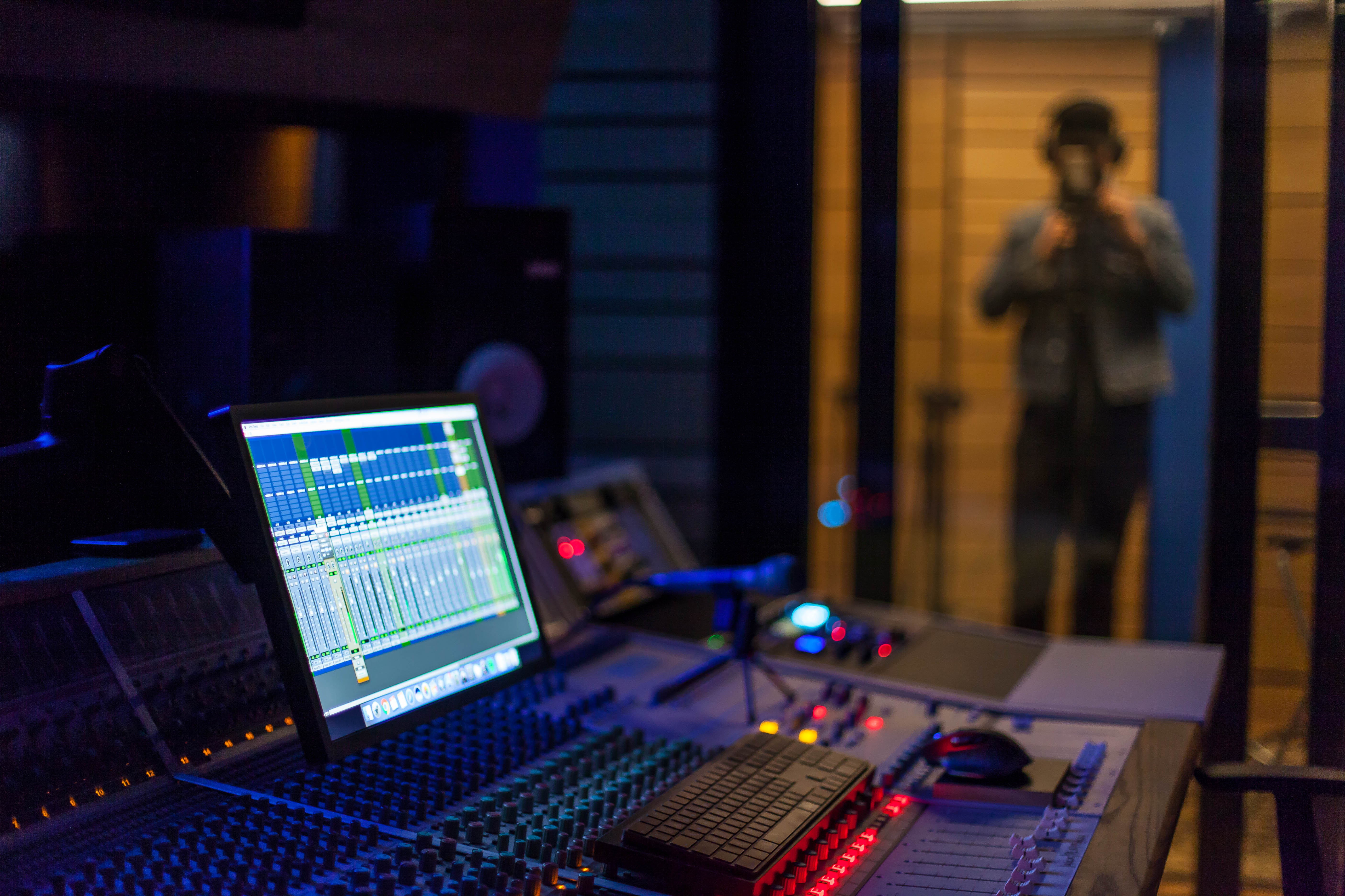 AMP Studios recording session